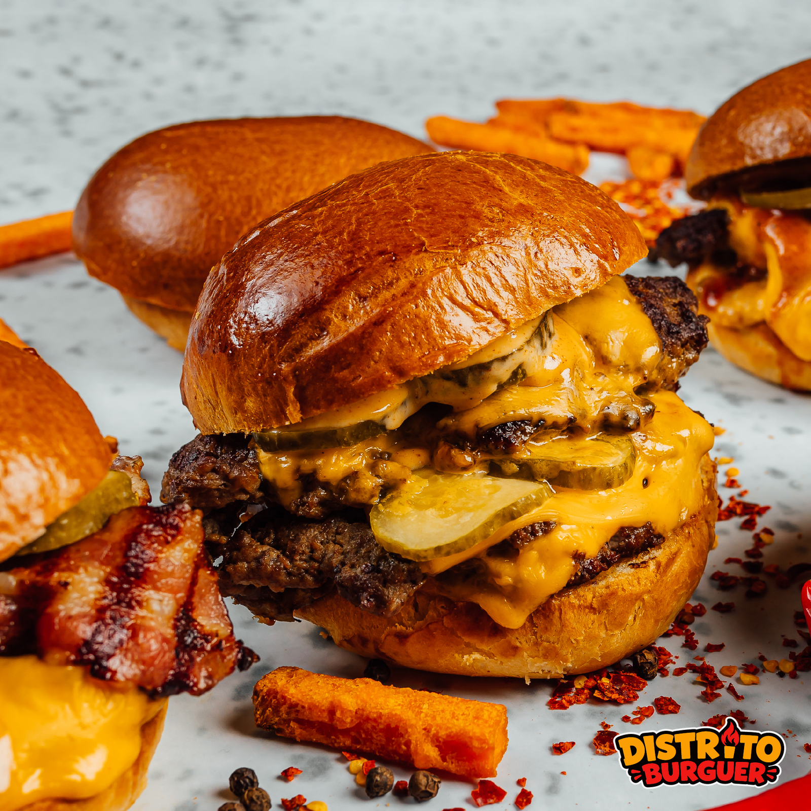 Fotografía de producto para Distrito Burger